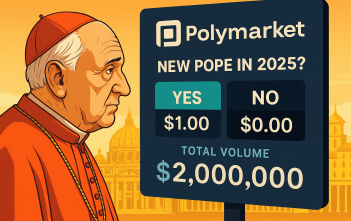 Vatican with Polymarket prediction interface overlay