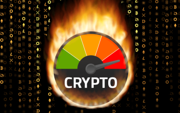 Crypto fear and greed index dropping while Bitcoin remains stable