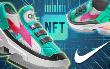 Nike logo with NFT graphics after RTFKT shutdown