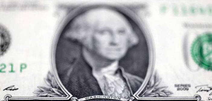 U.S. dollar bills representing currency stability