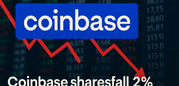 Coinbase stock falls event