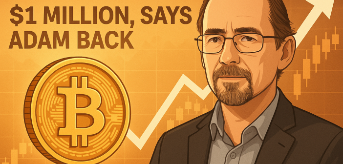 Adam Back Bitcoin price prediction 1 million