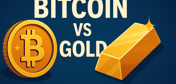 Bitcoin and gold assets compared as 2025 investment choices