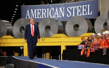 President Trump speaking at U.S. Steel's Irvin Plant in Pennsylvania