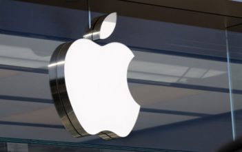 Apple stock chart showing recent decline