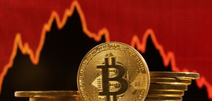 Bitcoin price chart showing decline to $102.4K amid US-China tariff truce