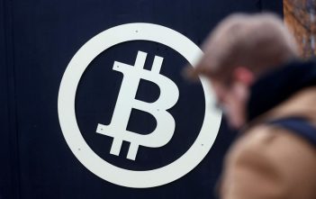 Bitcoin chart showing price rebound near record high
