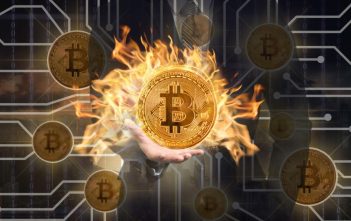Bitcoin chart rising above $105,000 with US and China flags