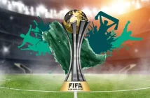 FIFA logo with digital blockchain and NFT icons