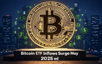 Bitcoin ETF inflows surge in May 2025 with institutional boost Bitcoin ETF inflows surge in May 2025 chart