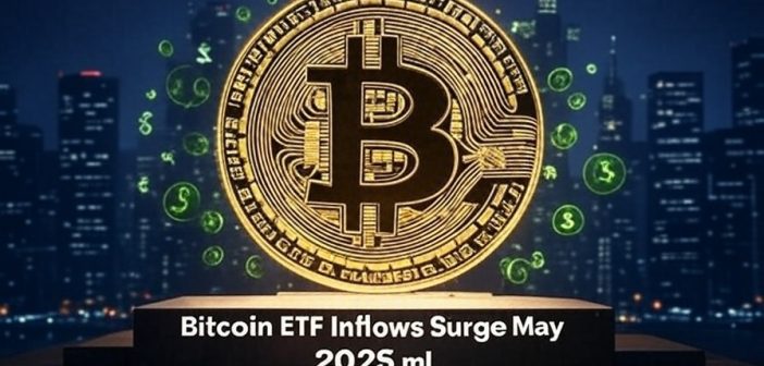 Bitcoin ETF inflows surge in May 2025 chart