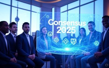 LCX team at Consensus 2025 discussing blockchain innovation