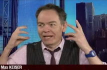 Max Keiser on stage speaking about Bitcoin and Ethereum