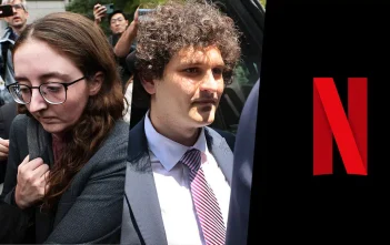 Netflix’s FTX Scandal Series Just Dropped — What You Need to Know Netflix logo with FTX branding and actors portraying Sam Bankman-Fried and Caroline Ellison