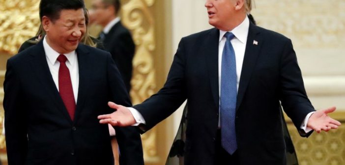 President Donald Trump and President Xi Jinping at a bilateral meeting