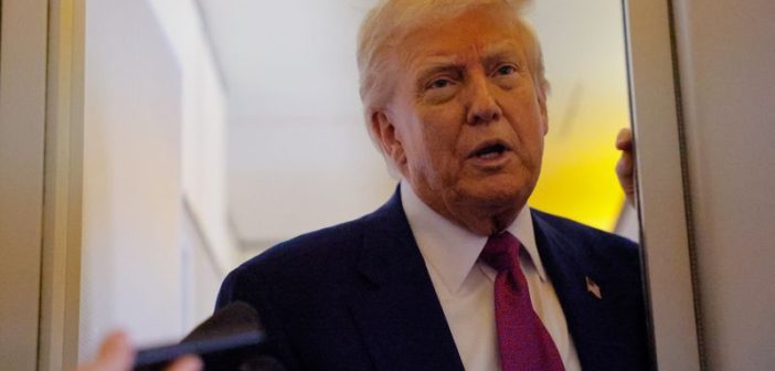President Trump addressing trade agreement concerns with China