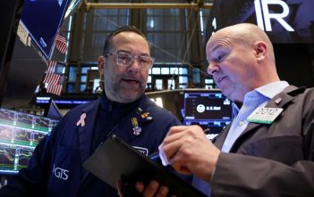 Stock market graph showing upward trend amid U.S.-China trade talks