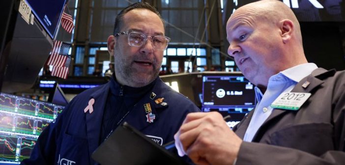 Stock market graph showing upward trend amid U.S.-China trade talks