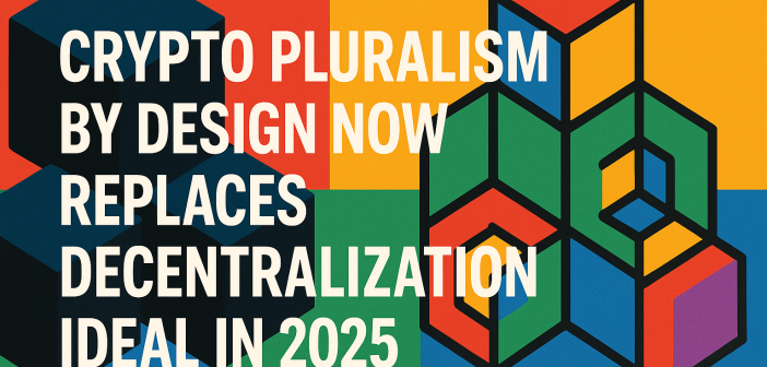 A scale balancing decentralization and crypto pluralism over a blockchain backdrop