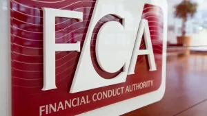 FCA logo with Bitcoin and Ethereum bonds on London Stock Exchange