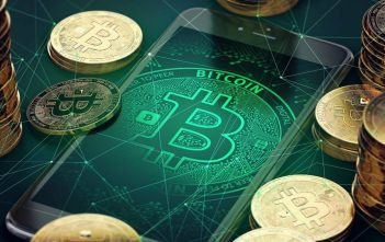 Bitcoin chart showing cup and handle breakout formation