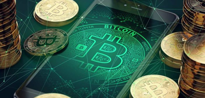 Bitcoin chart showing cup and handle breakout formation