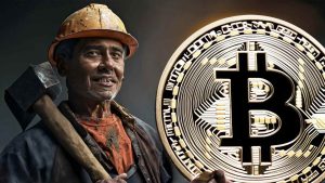Bitcoin symbol with network hash lines and 943 EH/s data overlay
