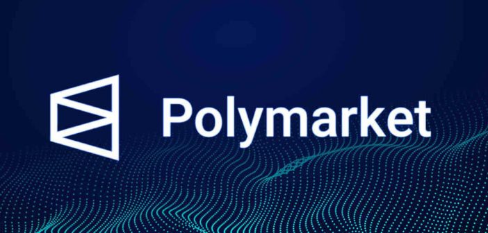 Polymarket and Platform X logos with crypto forecast interface