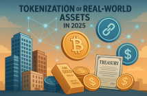 Visualization of real-world assets being digitized through blockchain in 2025