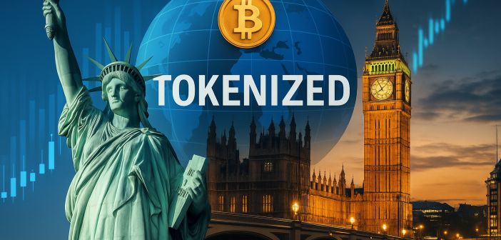 World map highlighting leading countries in real-world asset tokenization in 2025