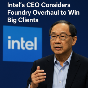 Intel CEO Lip-Bu Tan discussing foundry strategy shift